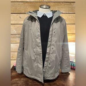 Women’s Taupe L.L.Bean Hooded Fleece Lined Jacket Size 1X